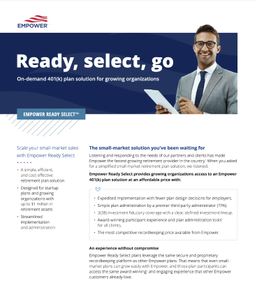 Empower Ready Select. Ready, select, go. 